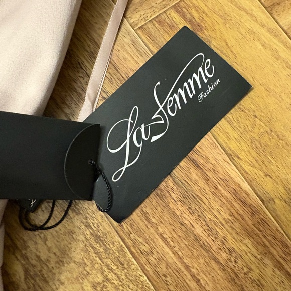 NWT La Femme Women’s Size 2 Formal Dress Wedding Party Rose Pink mother of bride - Picture 9 of 11